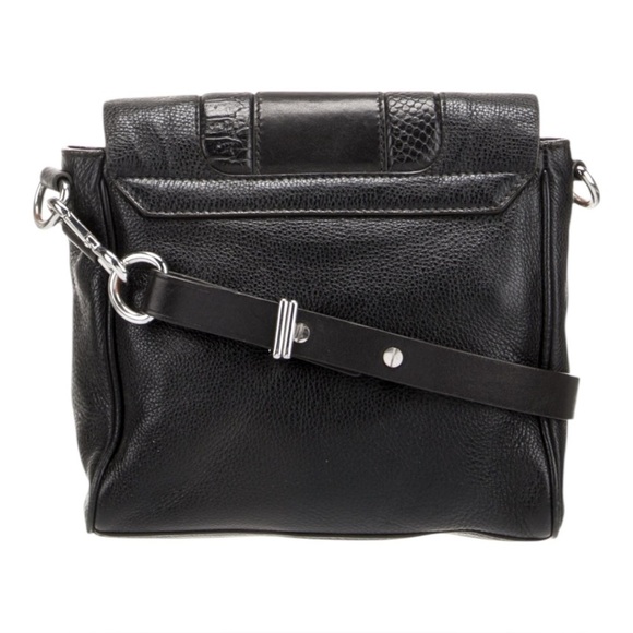 Marc by Marc Jacobs M3113140 Leather Shoulder Bag Black Silver Crossbody - Picture 3 of 15